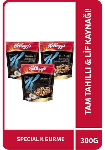 Kellogg's Special K Bitter Çikolatalı Hindistan Cevizi Dilimli Gevrek 3 x 300 G