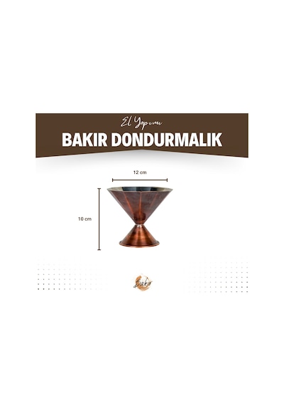 Bakır Dondurmalık Dilimli Model Oksitli Renk