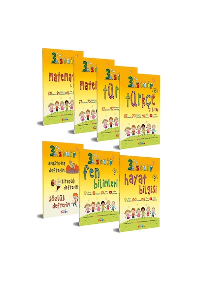 Mavi Önlük 3. Sınıf Etkinlik Kitabı | Set (7 Kitap)