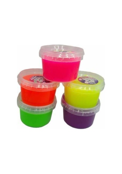 Fosforlu 5 Adet Slime Renkli Slime Kutulu Slimelar