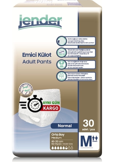 Jender Emici Külot Medium 30'lu