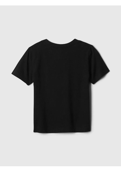 Erkek Bebek Gap Logo T-shirt Siyah-5972 Siyah