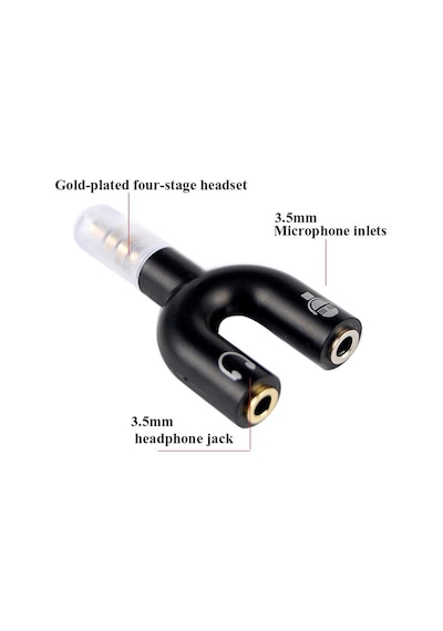 Kulaklık Mikrofon Çoklayıcı 3.5Mm Jack Splitter Switch Dönüştürüc
