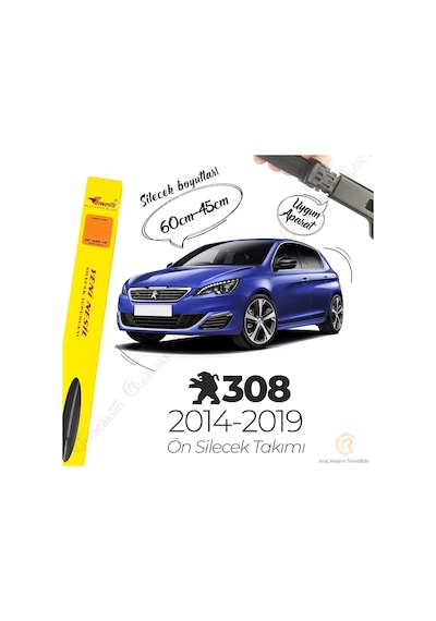 Peugeot 308 Muz Silecek Takımı 2014-2019 İnwells