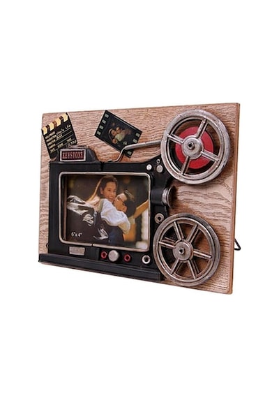 Dekoratif Metal Çerçeve Sinema Projektörü Dekorlu