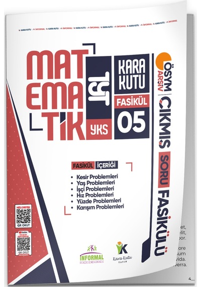 2026 Tyt Matematik Kara Kutu 5.fasikül Ösym Çıkmış Soru Bankası Problemler 2 Çözümlü Modüler Set