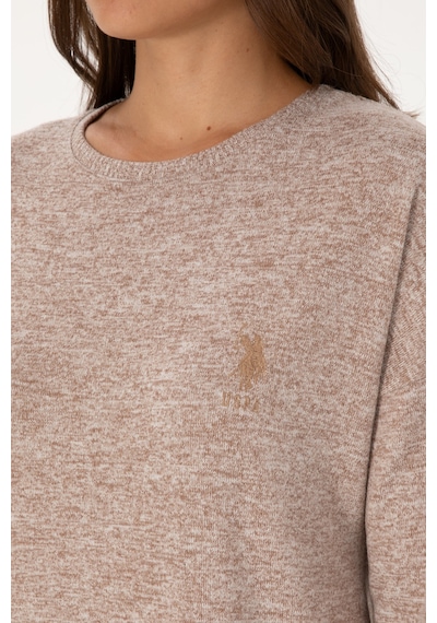 U.s. Polo Assn. Kadın Camel Pijama Takım 50318898-vr015 Camel