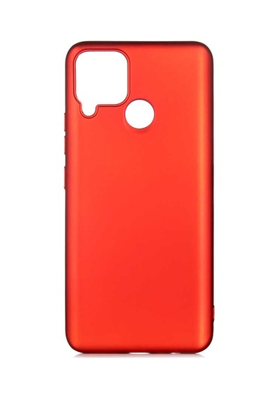 Zore Realme C25 Kılıf Ogaa Premier Silikon Kapak - Kırmızı