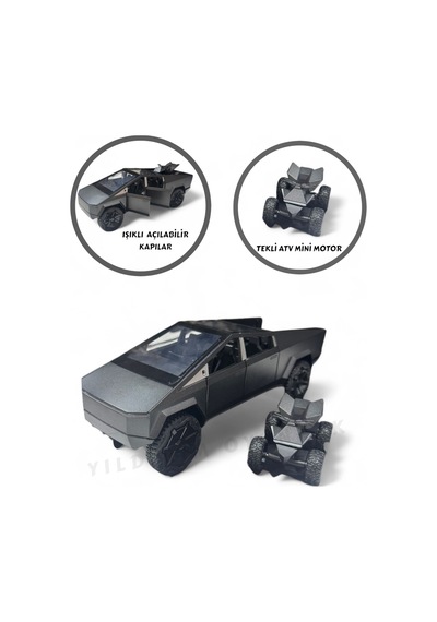 Sesli Işıklı Çek Bırak Model Açılabilir Kapılar Full Fonksiyon Metal Kasa 23 Cm Araba