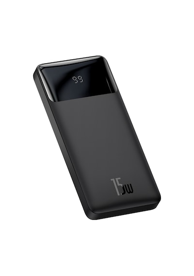 Baseus Bipow Overseas Edition Dijital Ekranlı 15 W 10000 mAh Powerbank Siyah