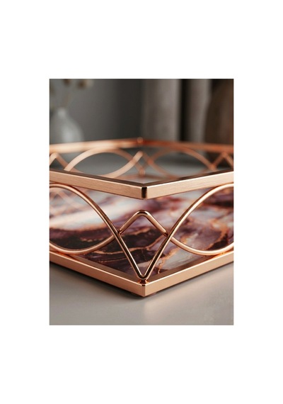 30 Cm Dekoratif Lüks Tepsi - Mermer Desenli Rose Gold Metal Organizer, Söz Nişan Tepsisi, Sunum Tepsisi - 882938274 Diğer 30 Cm Dekoratif Lüks Tepsi - Mermer Desenli Rose Gold Metal Organizer, Söz Nişan Tepsisi, Sunum Tepsisi - 882938274 Diğer