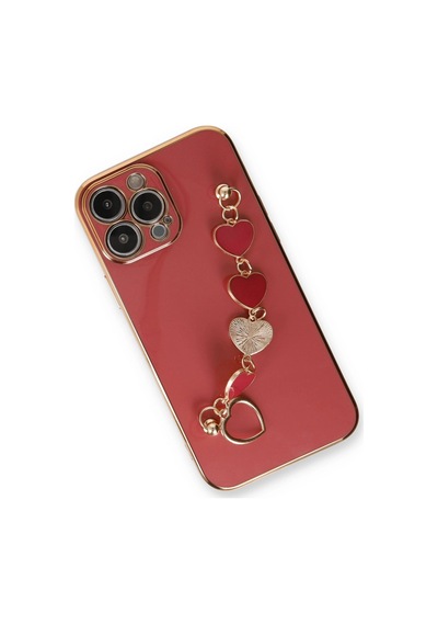 Apple Uyumlu iPhone 14 Pro Kılıf Esila Silikon Kırmızı/