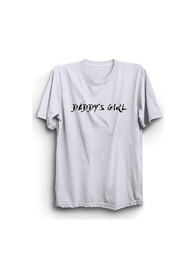 Dadd'y Girl Baskılı Tshirt Beyaz