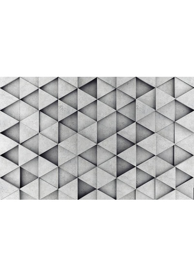 3 Boyutlu Geometrik Desenli Duvar Kağıdı (397459550)