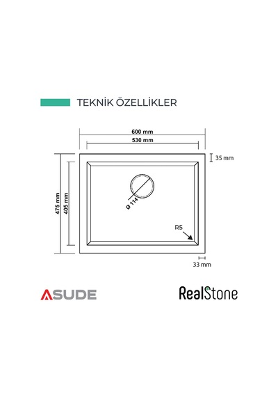 Realstone K012 Gordion Granit Evye 600 475 Mm Antrasit