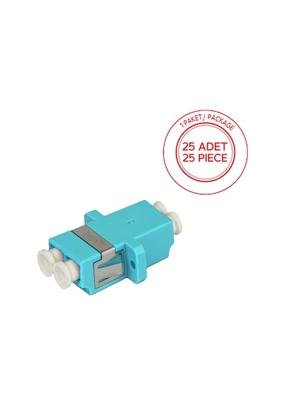Alfafonet Lc/pc Dubleks Multimode Om3 Fiber Optik Adaptör 1 Paket - 25 Adet