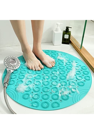 Banyo Küveti Duş Paspası Güçlü Vantuzlu Kavrama Matı Ayaklarda Yumuşak, Banyo Aksesuarları Banyo Masajı Zemin