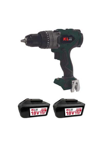Klpro Kldm18bhx-80 18V/8.0Ah. 150nm Kömürsüz Çift Akülü Şarjlı Darbeli Matkap