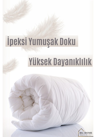Tek Kişilik Lüx Microfiber Yorgan Beyaz