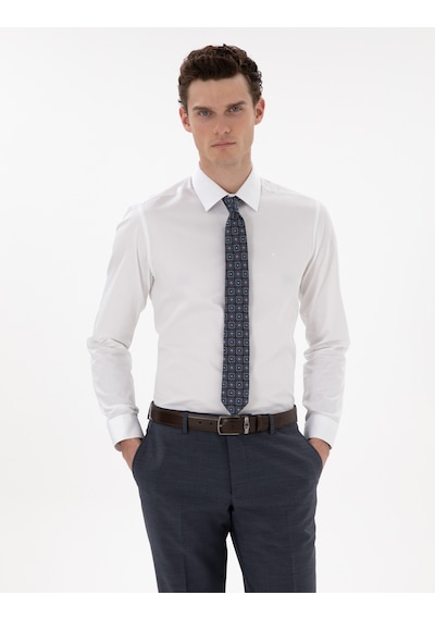Pierre Cardin Erkek Beyaz Gömlek Basic 50305127-vr013 Beyaz
