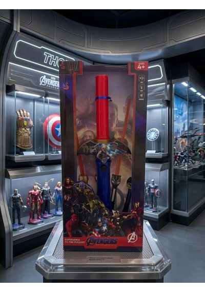 Şimşek Tanrısı Kahramını Temalı Işıklı Sesli Sensörlü Oyuncak Silahı Thor
