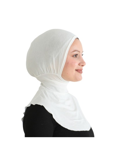 Modish Group Kadın Boyunluklu Hijab Tesettür Pratik Spor Bone - Sarı Krem