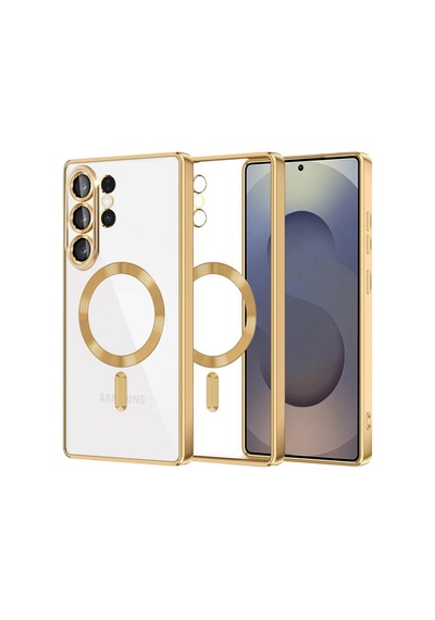 Samsung Galaxy S26 Ultra Uyumlu Kross Magneticsafe Kapak - Gold