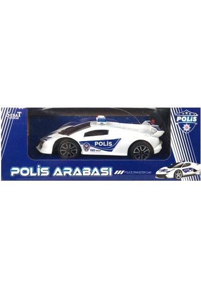 Pilli Kumandalı 2 Fonksiyonlu Polis  Arabası