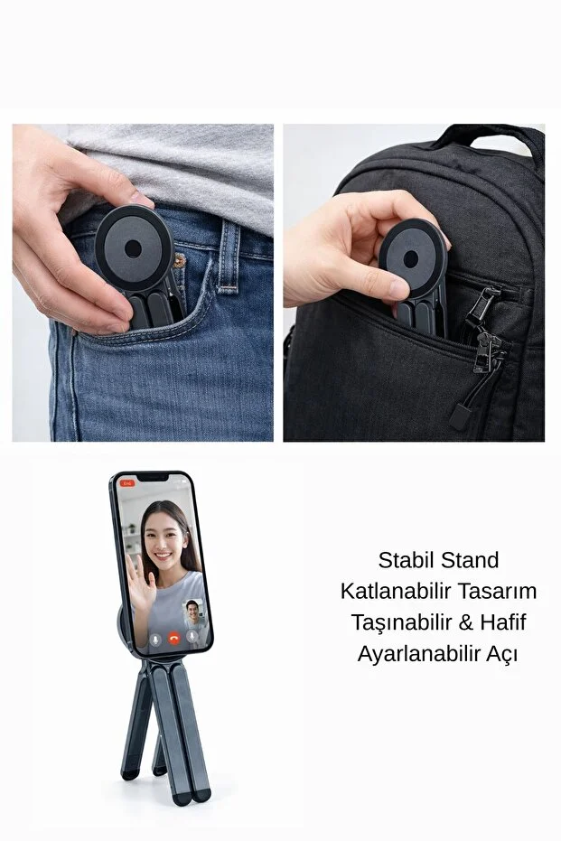 Xk- Holder43 4'ü 1 Arada Manyetik Alüminyum Laptop Tablet Telefon Standı Tripod Katlanabilir Cep Boy Taşınabilir Yuvarlak Xk- Holder43 4'ü 1 Arada Manyetik Alüminyum Laptop Tablet Telefon Standı Tripod Katlanabilir Cep Boy Taşınabilir Yuvarlak