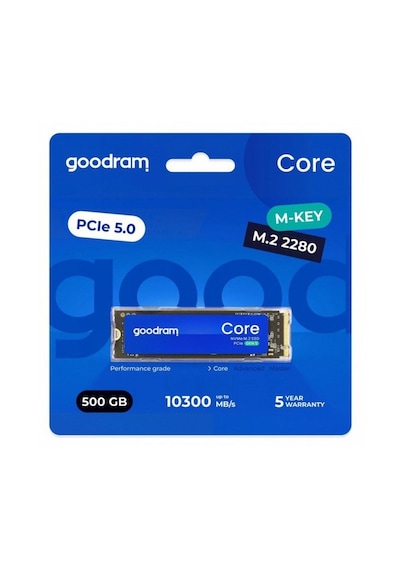 Goodram 500gb Gen5 Nvme M.2 Ssd Okuma Hızı 9300mb / Yazma Hızı 6000mb