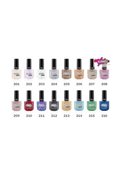 Glitter Shine Nail Lacquer No: 202 - Işıltılı Ve Simli Parlak Oje