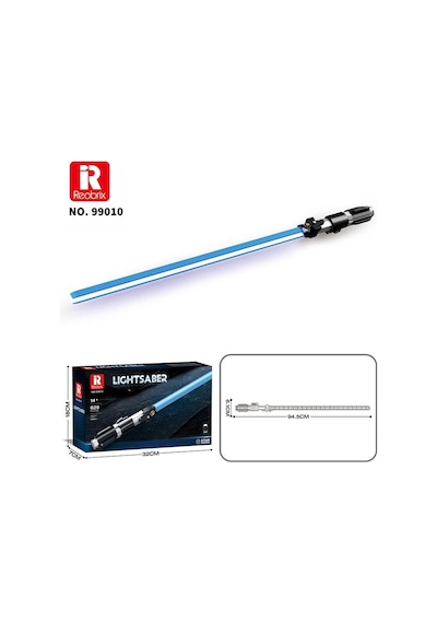 Reobrix 99010 Işın Kılıcı Mavi Yaratıcı Yapı Blok Seti Building Blocks Lightsaber - 629 Parça