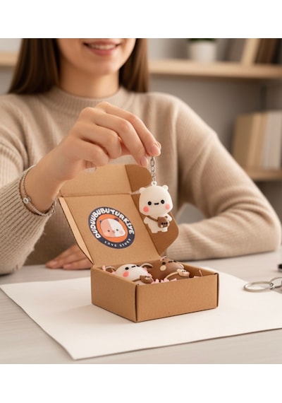 Dudu Ve Bubu Bel Çantalı Set Figür Anahtarlık