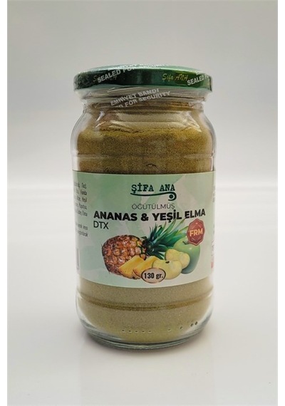Öğütülmüş Ananas Elma Bitkisel Karışım Toz 130 Gr