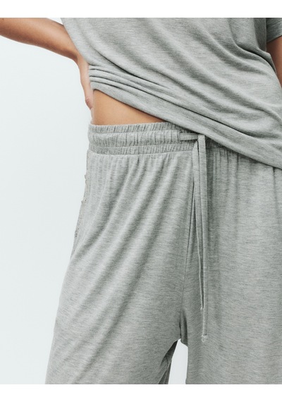 Marks & Spencer Dantel Detaylı Pijama Takımı Gri
