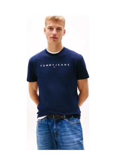 Tommy Hilfiger Erkek Marka Logolu Organik Pamuklu Bisiklet Yakalı Günlük Kullanıma Uygun Lacivert T-shirt Dm0dm20744 C1g Tommy Hilfiger Erkek Marka Logolu Organik Pamuklu Bisiklet Yakalı Günlük Kullanıma Uygun Lacivert T-shirt Dm0dm20744 C1g