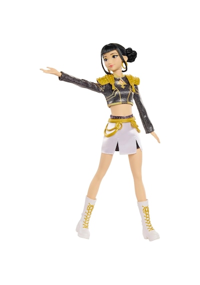 Kpop Demon Hunters Huntr/x Mattel Zoey Golden Şarkı Söyleyen Hareketli Bebek 28 Cm