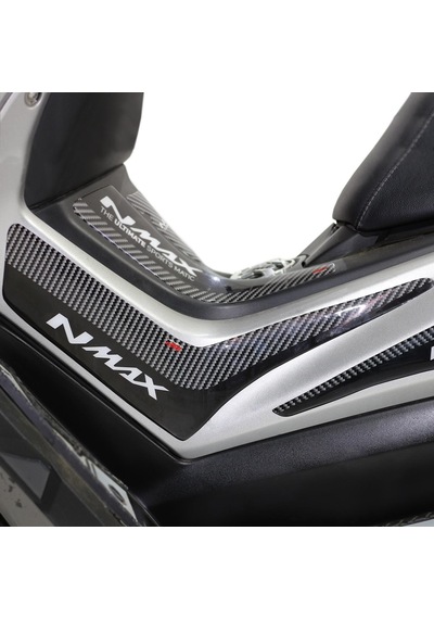 GP Kompozit Yamaha NMAX 125 / 155 2015-2020 Uyumlu Yan Pad Seti Siyah-Karbon