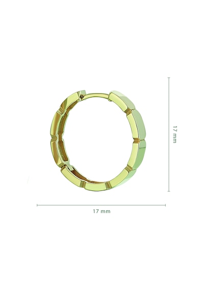 Reis Kuyumculuk T10520 Mahal Pure Earrings Altın Küpe