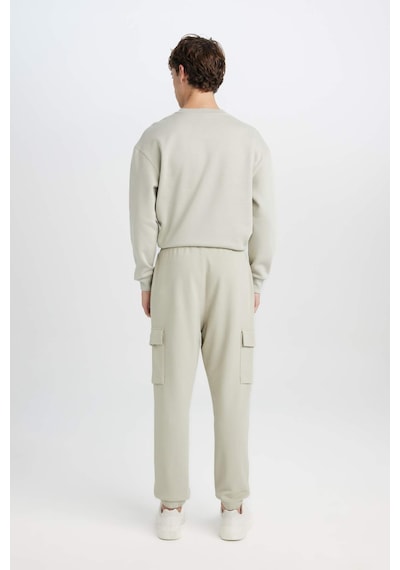 DeFacto Regular Fit Jogger Eşofman Altı Basic Düz Kargo Cepli Lastikli Paça D5252AX25SPKH494