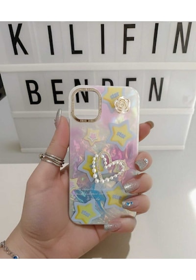 Apple Uyumlu iPhone 11 Taşlı Kılıf Modeli Yıldız
