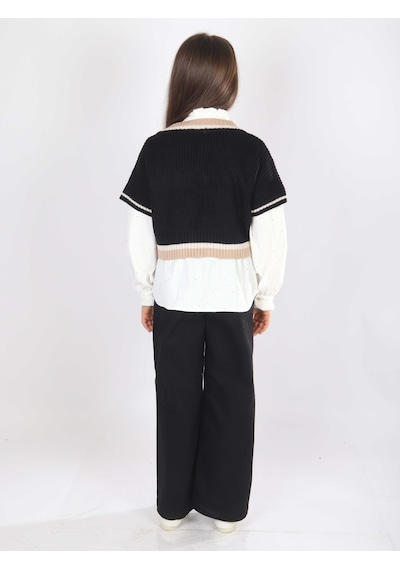 Xo Kids Kız Çocuk Elbise 9-14 Yaş 8802 Bej