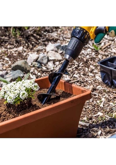 Zhltools Matkap Ucu Burgu Aparatı Toprak Delici Gübre Tohum Karıştırıcı Matkap Ucu