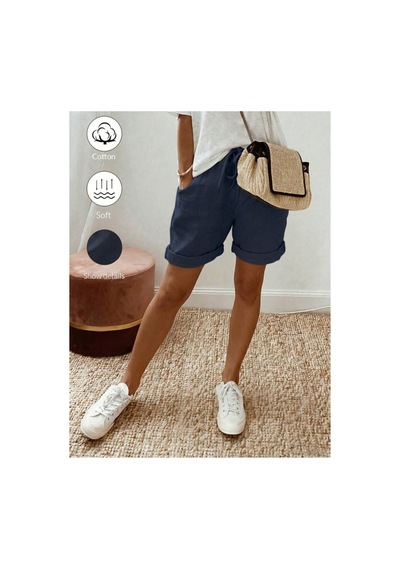 Cool Tarz Kadın 2li Set Siyah Lacivert Beli Lastikli Cepli Rahat Kesim Yazlık Şort Lacivert - Siyah Lacivert - Siyah Cool Tarz Kadın 2li Set Siyah Lacivert Beli Lastikli Cepli Rahat Kesim Yazlık Şort Lacivert - Siyah Lacivert - Siyah