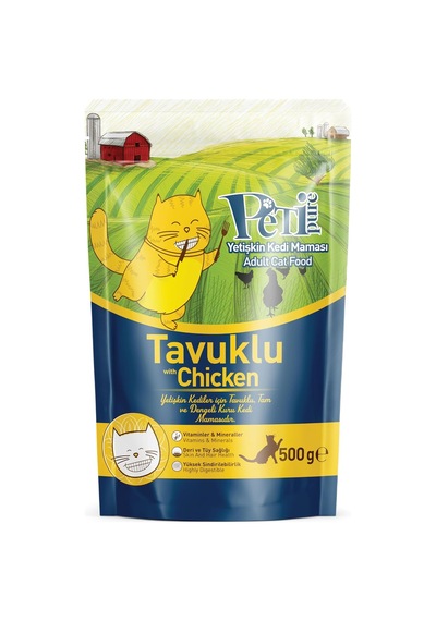 Tavuklu Kuru Kedi Maması Yetişkin 500 Gr
