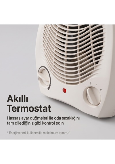 Arvonx 2000 W Masaüstü Fanlı Isıtıcı