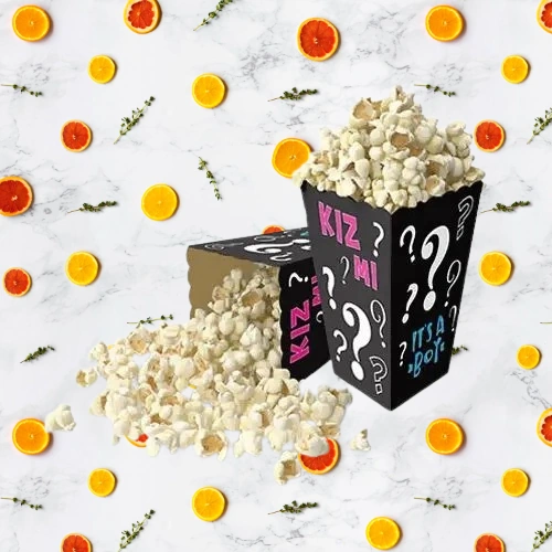 Mısır Kutusu Cinsiyet Belirleme Partisi Pop Corn 8 Li Cinsiyet Partisi Malzemesi Diğer