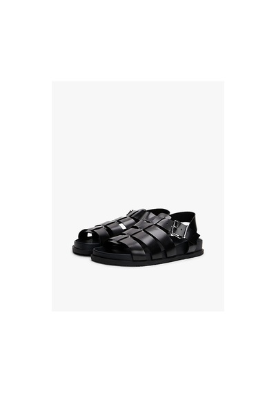 Kadın Tjw Fisherman Patent Sandalet Siyah