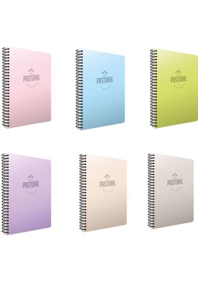 Gıpta Pastoral 120 Yp. A4 Spiralli Pp. Kapak Defter - 3 Kareli 3 Çizgili 6'lı
