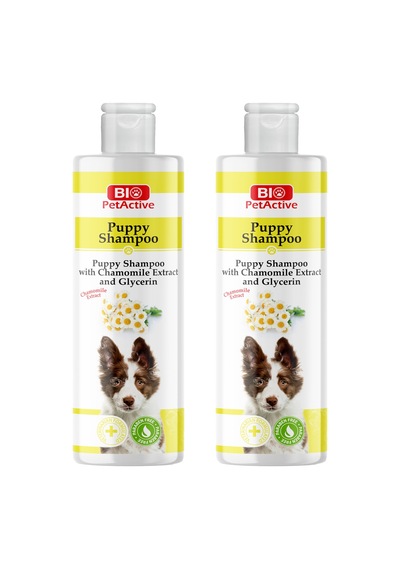 Bio Petactive Puppy Shampoo Papatya Özlü Yavru Köpek Şampuanı 400 Ml. X 2 Adet